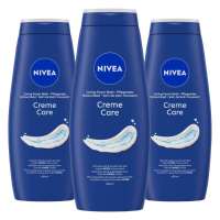 3X NIVEA Douchecrème Care 650 ml
