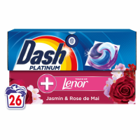 1+1 Gratis: Dash Wasmiddelcapsules 4in1 Pods Jasmin & Rose de Mai 26 stuks