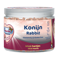 12X Renske Kattensnack Gezonde Beloning Hartjes Konijn 100 gr