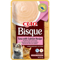 12X Ciao Bisque Puree Kattensnack Tuna & Salmon 40 gr