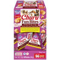 Inaba Churu Fun Bites Wraps Hondensnack Multipack Chicken & Sweet Potato 8 x 12 gr