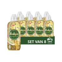 8X Robijn Wasverzachter Bohemian Blossom 38 Wasbeurten 765 ml