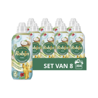 8X Robijn Wasverzachter Kokos Sensation 38 Wasbeurten 765 ml