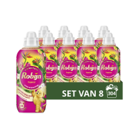 8X Robijn Wasverzachter Tropical 38 Wasbeurten 765 ml