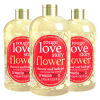 3X Treaclemoon Bad en Douchegel Rouge Love Story 500 ml