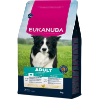 3X Eukanuba Hondenvoer Droog Life Care Dog Adult Medium Kip 3 kg