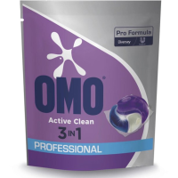 Omo Professional Wasmiddel capsules Pro Formula Active Clean 3in1 Caps 80 stuks