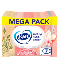 7X Edet Amandel Vochtig Toiletpapier 42 stuks