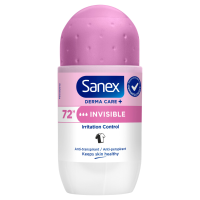 6X Sanex Deodorant Roller Dermo Invisible 53 ml