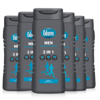 6X Odorex Douchegel For Men 3 in 1 Clean Protection 300 ml
