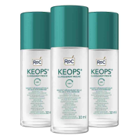 3X RoC Keops Deodorant Roll On 0% Aluminium 30 ml