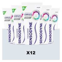 12X Sensodyne Tandpasta Complete Protection+ Advanced Whitening 75 ml