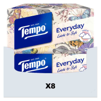 3+2 Gratis: 8x Tempo XXL Light Box 4 laags Tissues 140 stuks