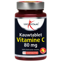 2+2 Gratis: Lucovitaal Vitamine C 80mcg Kauwtablet Citroen 200 tabletten