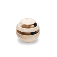 Designed by Lotte Kattenspeelgoed Neya Hout Bruin 16 x 16 x 16 cm