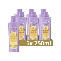 6X Andrélon Shampoo Stralend Blond 250 ml