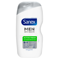 6X Sanex Douchegel Men Skin Health Active Fresh 400 ml