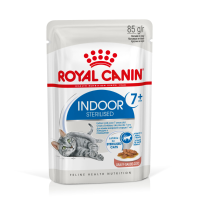12X Royal Canin Indoor 7+ Gravy Kattenvoer Nat 85 gr