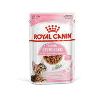 12X Royal Canin Kitten Sterilised Gravy Kattenvoer Nat 85 gr