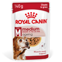 10X Royal Canin Medium Ageing 10+ Hondenvoer Nat 140 gr