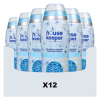 12X Housekeeper Geurparels Blauw 28 Wasbeurten 480 gram