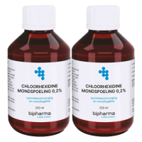 2X Bipharma Chloorhexidine Mondspoeling 0,2% 250 ml