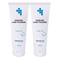2X Bipharma Vaseline Lanettecrème 100 gr