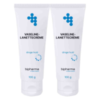 2X Bipharma Vaseline Lanettecrème Tube Los 100 gr
