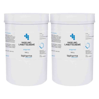 2X Bipharma Vaseline Lanettecrème 500 gr
