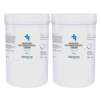 2X Bipharma Vaseline Cetomacrogolcrème 500 gr