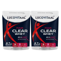 2X Lucovitaal Clear Whey Poeder Puur 175 gr