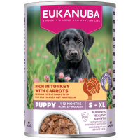 Eukanuba Hondenvoer Nat Life Care Dog Puppy Kalkoen en Wortel 400 gr