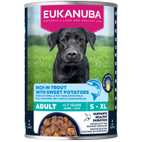 Eukanuba Hondenvoer Nat Life Care Dog Adult Forel en Zoete Aardappel 400 gr