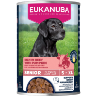 Eukanuba Hondenvoer Nat Life Care Dog Senior Rund en Pompoen 400 gr
