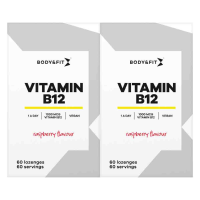 2X Body & Fit Vitamine B12 Raspberry 60 zuigtabletten