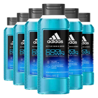 6X Adidas Shower Gel Active Skin & Mind Cool Down 250 ml