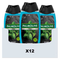 12X Palmolive Men 3 in 1 Body Face Hair Sport 500 ml