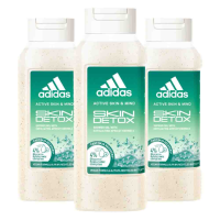 3X Adidas Shower Gel Active Skin & Mind Skin Detox W 250 ml