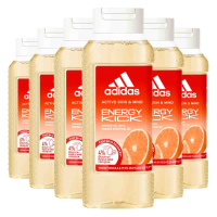6X Adidas Shower Gel Active Skin & Mind Energy Kick W 250 ml