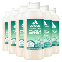6X Adidas Shower Gel Active Skin & Mind Skin Detox W 400 ml