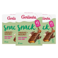 3X Gerlinea Repen Chocolade & Hazelnoot 8 x 102 gr