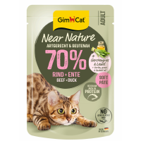 16X GimCat Kattenvoer Near Nature Rund & Eend 85 gr