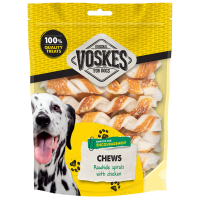 15X Voskes Hondensnack Spiralen Runderhuid & Kip 20 stuks