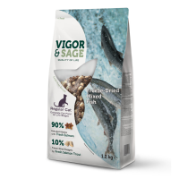 Vigor & Sage Kattenvoer Droog Adult Freeze Dried Mixed Fish 1,2 kg