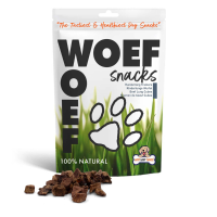 6X Woef Woef Hondensnack Runderlong Trainers M 100 gr
