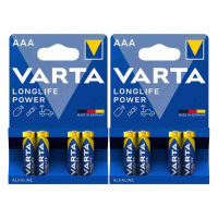 2X Varta Longlife Power Alkaline Batterijen AAA 4 stuks