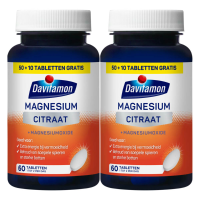 2X Davitamon Magnesium Citraat 60 tabletten