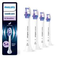 Philips Sonicare Opzetborstels S2 Sensitive Wit HX6054/87 4 stuks