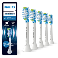 3X Philips Sonicare Opzetborstels C3 Premium Plaque Defence Wit HX9045/87 5 stuks