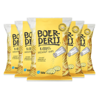 5X Boerderij Chips Zeezout Ribbel 150 gr